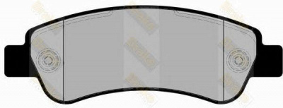BRAKE ENGINEERING pa1756 -  Комплект тормозных колодок, дисковый тормоз